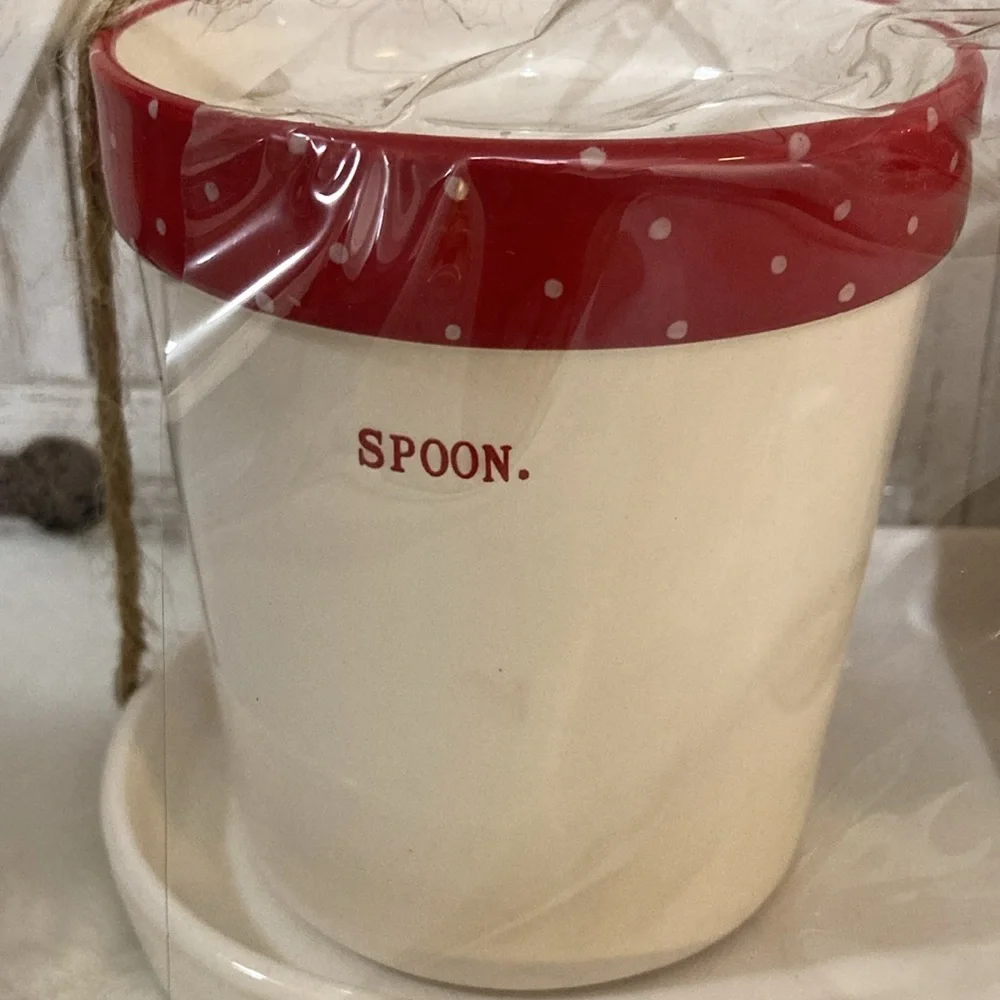 Rae Dunn Ceramic Silverware Holders